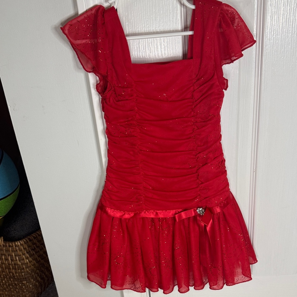 Target Red Sparkle Kids Dress with Bow